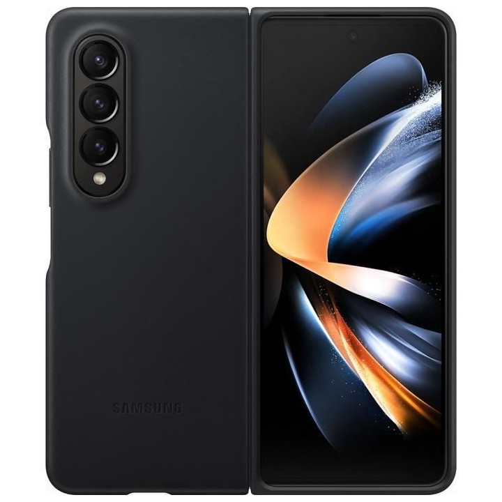 SAMSUNG Coque en cuir Galaxy ZFold4 Noir