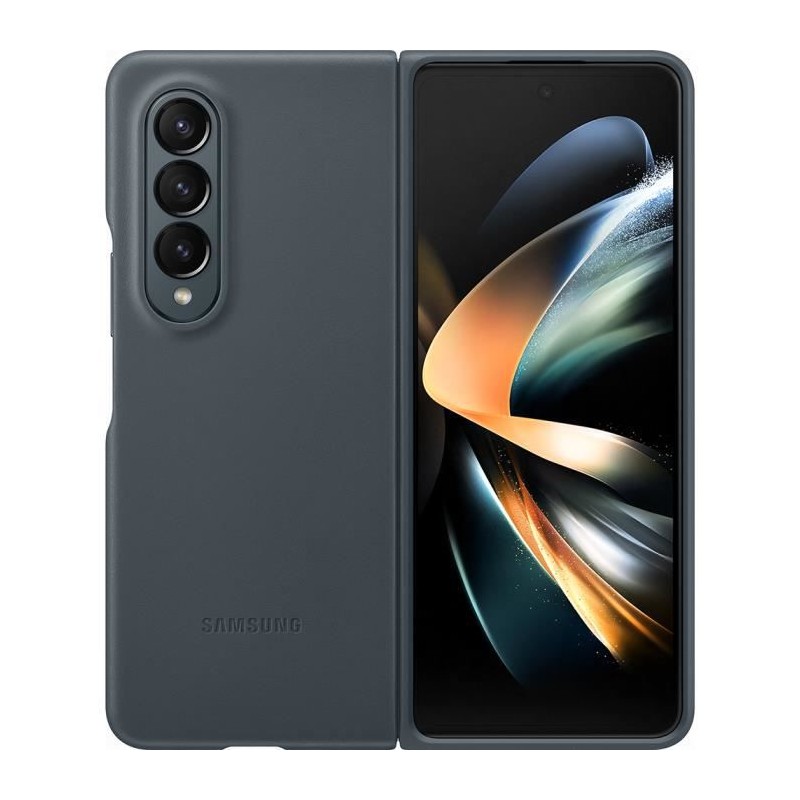 SAMSUNG Coque en cuir Galaxy ZFold4 Anthracite