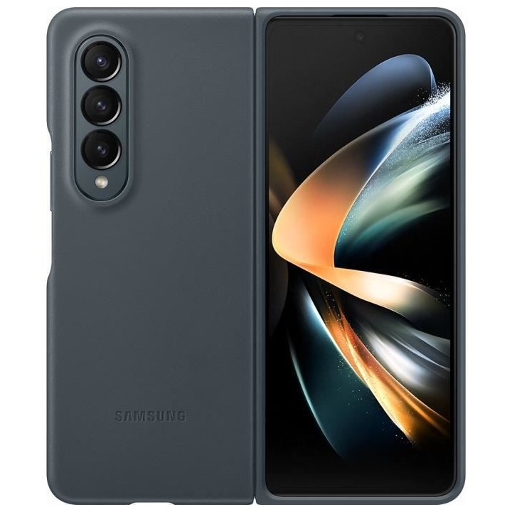 SAMSUNG Coque en cuir Galaxy ZFold4 Anthracite