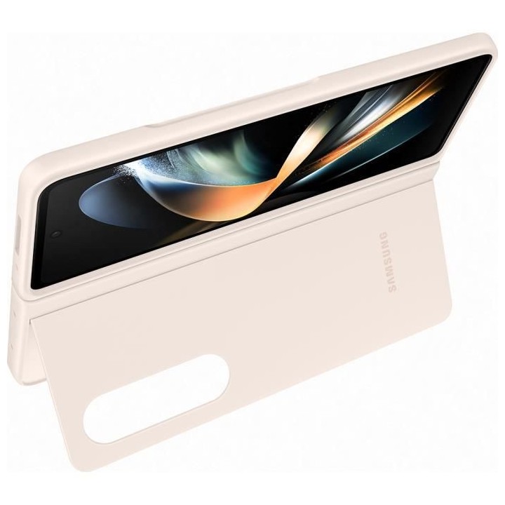 SAMSUNG Coque fine avec rabat Galaxy ZFold4 Ivoire