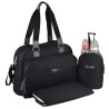 Baby on board- sac a langer - sac urban classic black - 2 compartiments a large ouverture zippée - 7 poches - sac repas - tapis