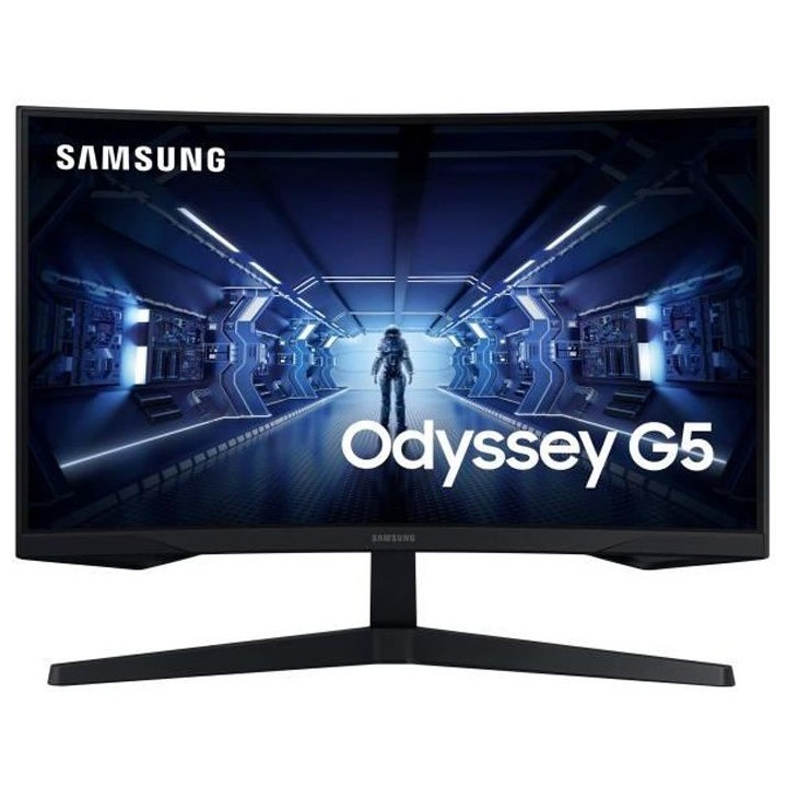 Ecran PC Gamer Incurvé - SAMSUNG - ODYSSEY G5 - G55T C27G55TQBU - 27'