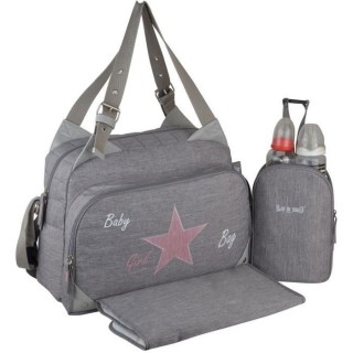 Baby on board-sac a langer - sac titou stone chiné - 2 compartiments