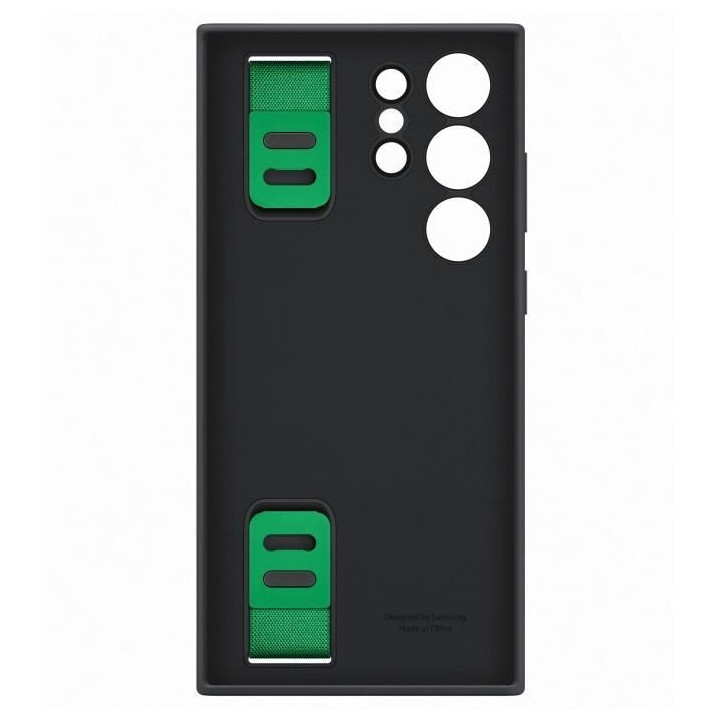 Coque Silicone SAMSUNG avec laniere S23 Ultra Noir