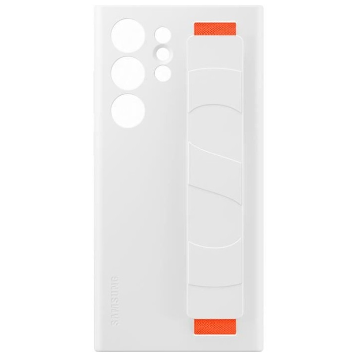 SAMSUNG Coque silicone avec laniere Galaxy S23 Ultra Blanc