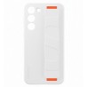 Coque Silicone SAMSUNG avec laniere S23+ Blanc