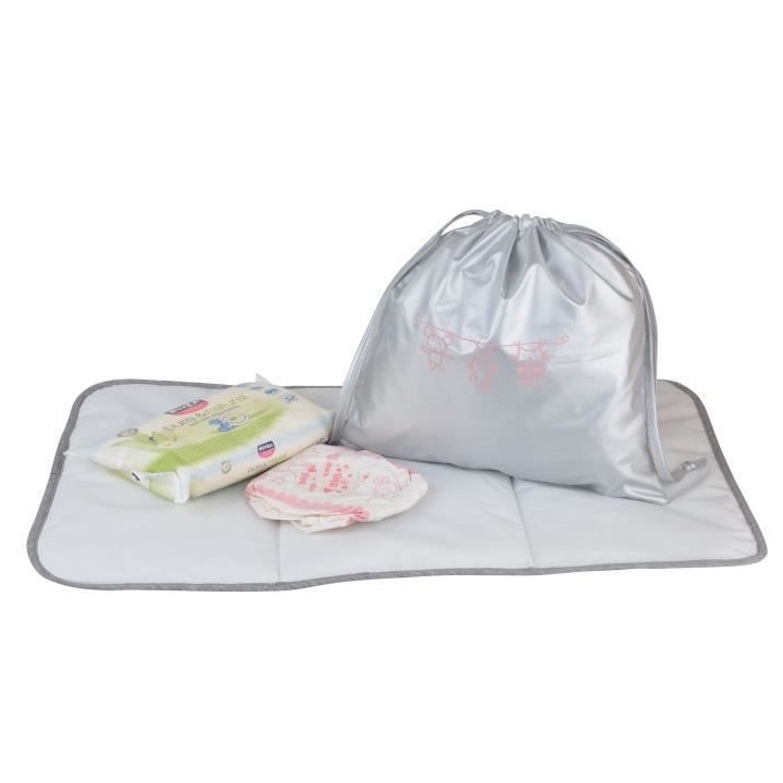 Baby on board-sac a langer - sac titou stone chiné - 2 compartiments