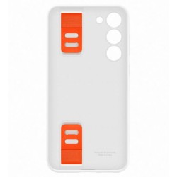 Coque Silicone SAMSUNG avec laniere S23+ Blanc