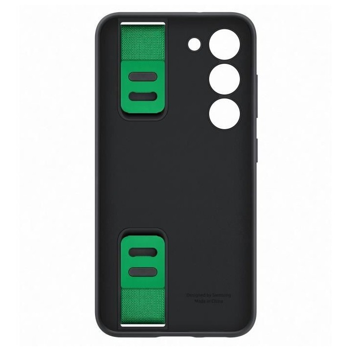 Coque Silicone SAMSUNG avec laniere S23 Noir