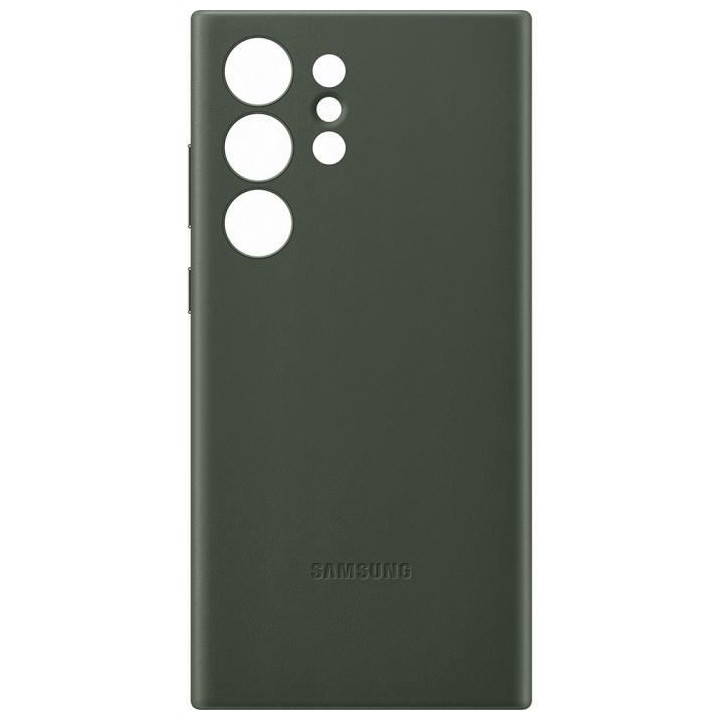 SAMSUNG Coque en cuir Galaxy S23 Ultra Vert
