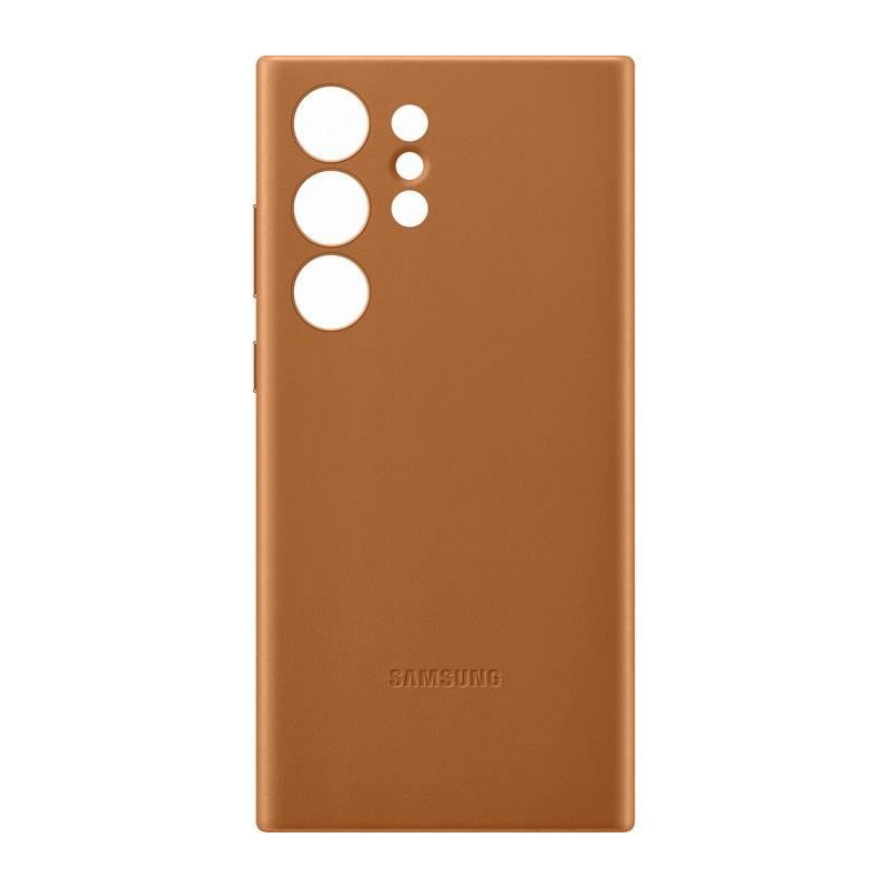 SAMSUNG Coque en cuir Galaxy S23 Ultra Camel