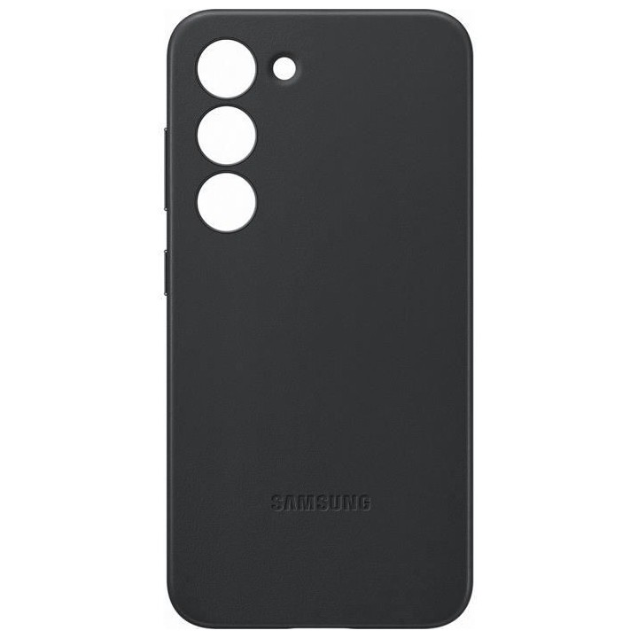 SAMSUNG Coque en cuir Galaxy S23 Noir