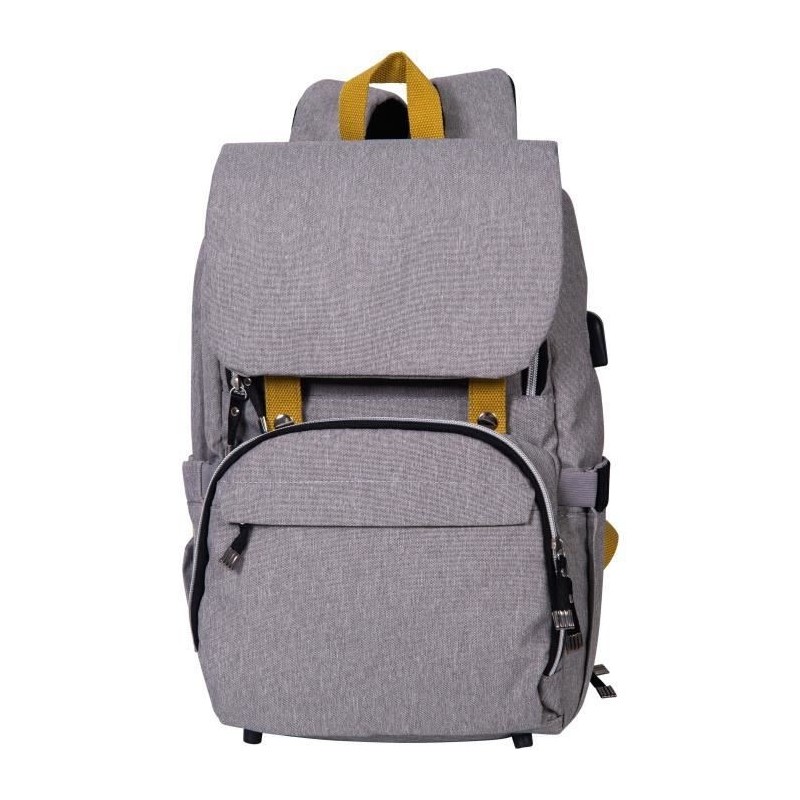 BABY ON BOARD Sac a dos a langer FREESTYLE yellowstone - gris/moutarde