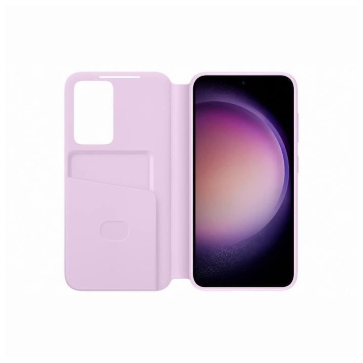 Etui Smart View SAMSUNG porte-carte S23 Lavande