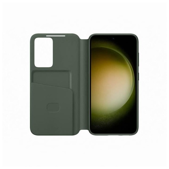 Etui Smart View SAMSUNG avec porte-carte S23 Kaki