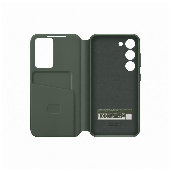 Etui Smart View SAMSUNG avec porte-carte S23 Kaki