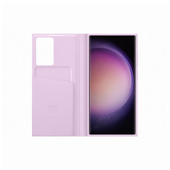 SAMSUNG Étui Smart View avec porte-carte G S23 Ultra Lilas