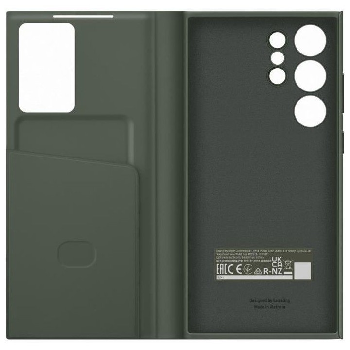 Etui Smart View SAMSUNG avec porte-carte S23 Ultra Khaki