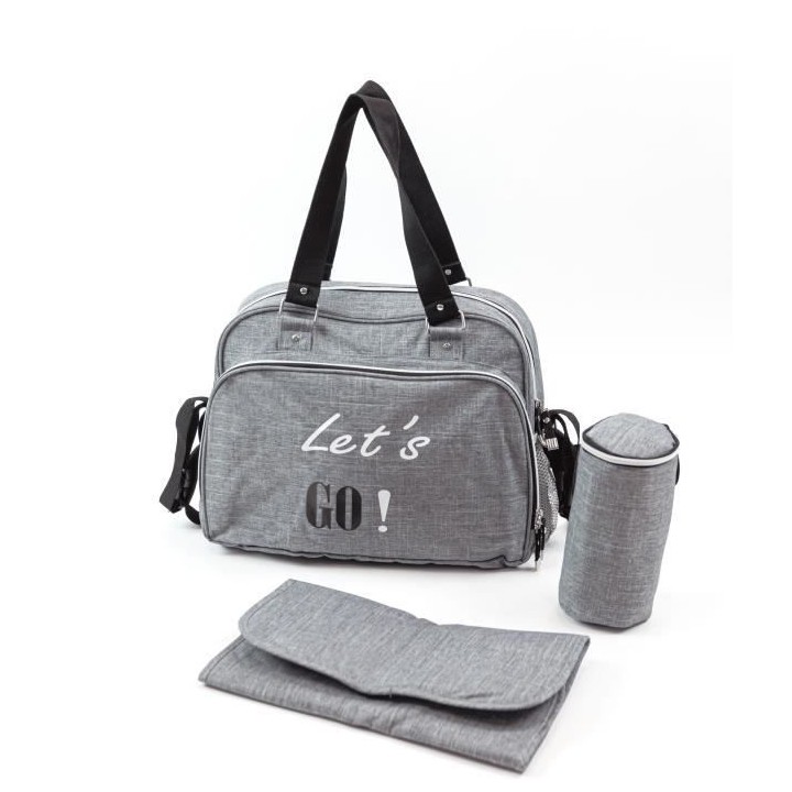 BABY ON BOARD Sac a langer SIMPLY Lets'Go - gris