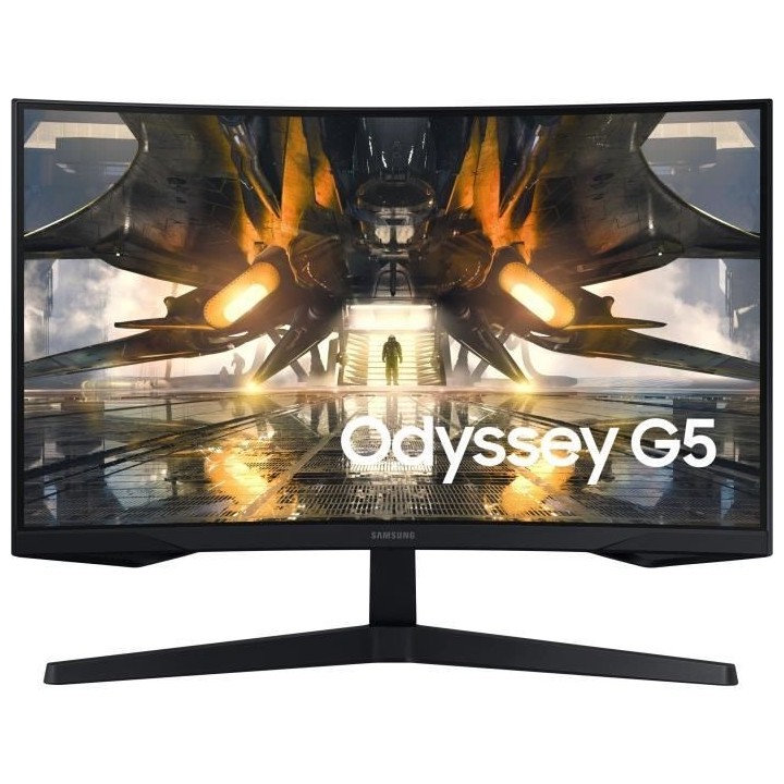Ecran PC Gamer Incurvé - SAMSUNG - ODYSSEY G5 - G55A S27AG550EP - 27'