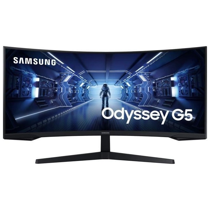 Ecran PC Gamer Incurvé - SAMSUNG - ODYSSEY G5 - G55T C34G55TWWP - 34'