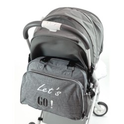 BABY ON BOARD Sac a langer SIMPLY Lets'Go - gris