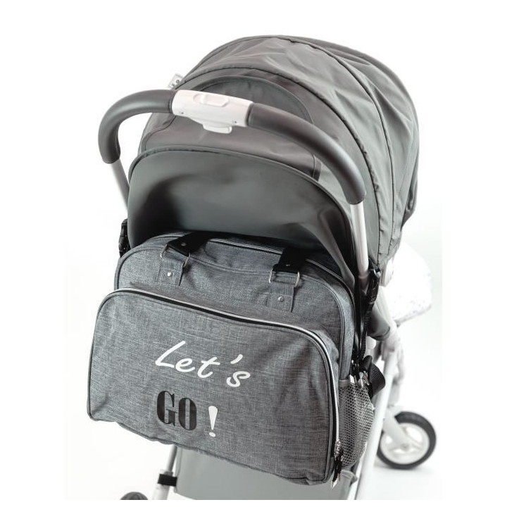 BABY ON BOARD Sac a langer SIMPLY Lets'Go - gris