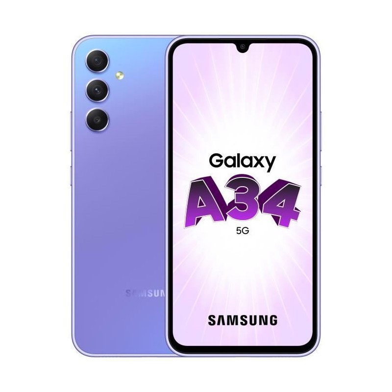 SAMSUNG Galaxy A34 5G Lavande 128 Go