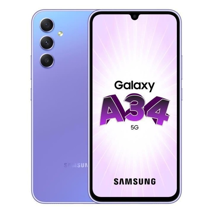 SAMSUNG Galaxy A34 5G Lavande 128 Go