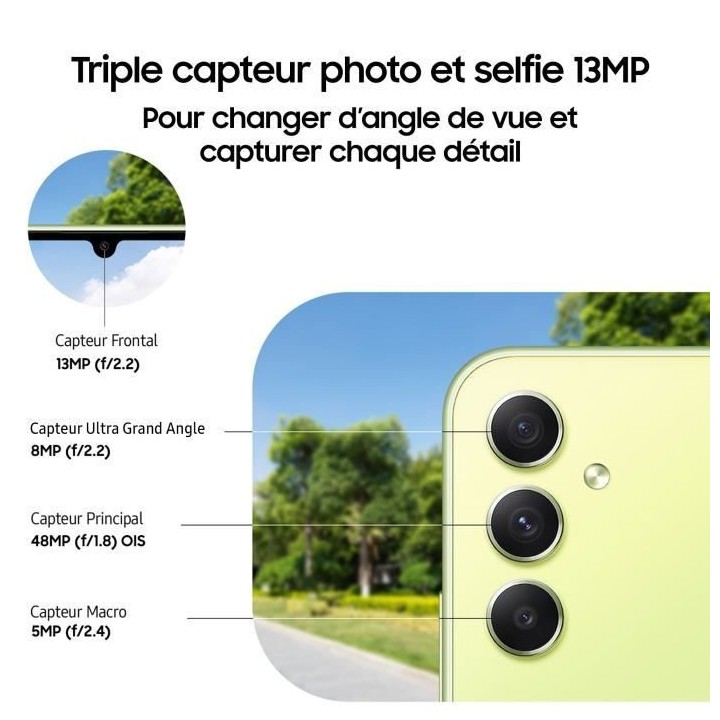 SAMSUNG Galaxy A34 5G Lime 128 Go