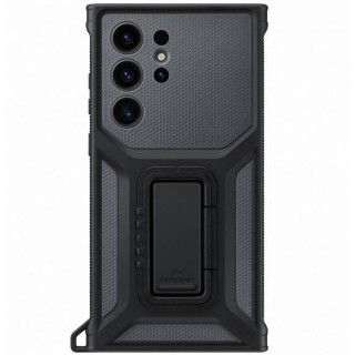 Coque Renforcée SAMSUNG avec support amovible S23 Ultra Gris Foncé