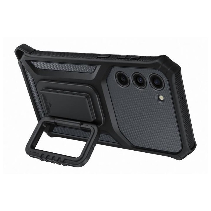 Coque Renforcée SAMSUNG avec support amovible S23+ Gris Foncé