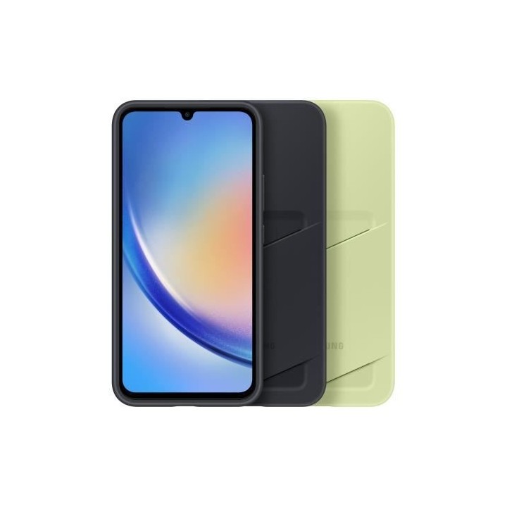 Coque arriere SAMSUNG avec porte-carte Galaxy A34 5G Noir