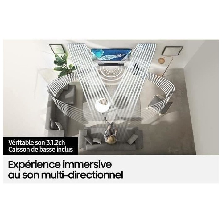 SAMSUNG HW-Q600B - Barre de son 3.1.2ch - Dolby Atmos DTS:X - Bluetoot