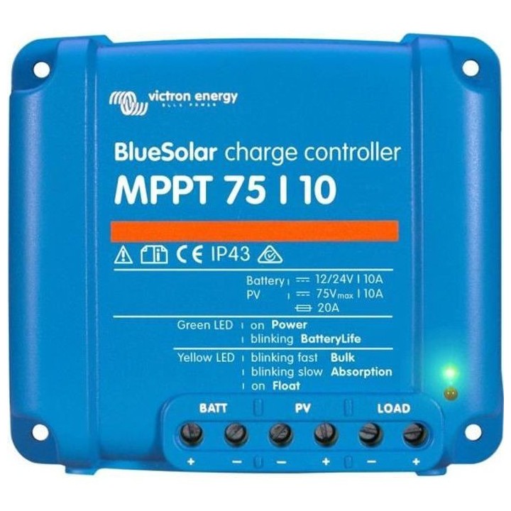 VICTRON Régulateur Solaire MPPT - 75/10 - 12/24V - 10A