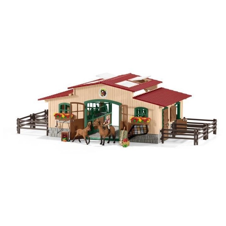 SCHLEICH - Ecurie avec chevaux - 42195 - Gamme Farm World