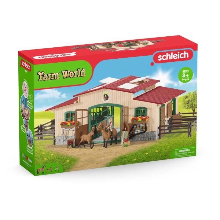 SCHLEICH - Ecurie avec chevaux - 42195 - Gamme Farm World