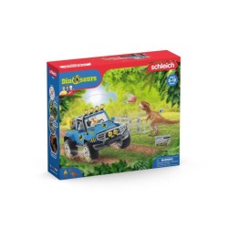 Schleich - Voiture tout-terrain avec avant-poste Dino - 41464