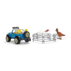 Schleich - Voiture tout-terrain avec avant-poste Dino - 41464