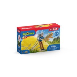 SCHLEICH - Sauvetage en parachute - 41471 - Gamme Dinosaurs