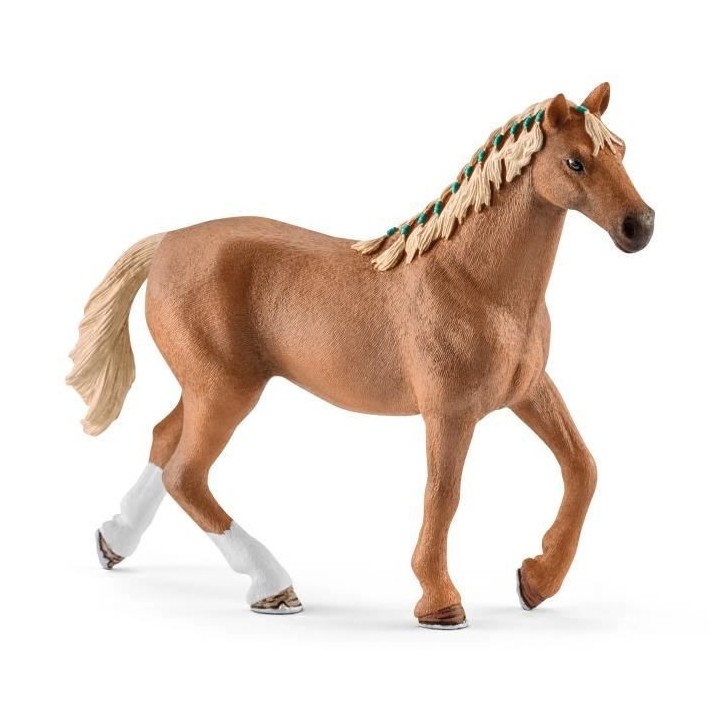 Schleich - Pur-sang anglais avec couverture - 42360