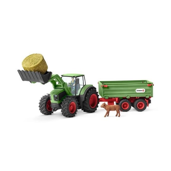 Schleich - Tracteur avec remorque - 42379