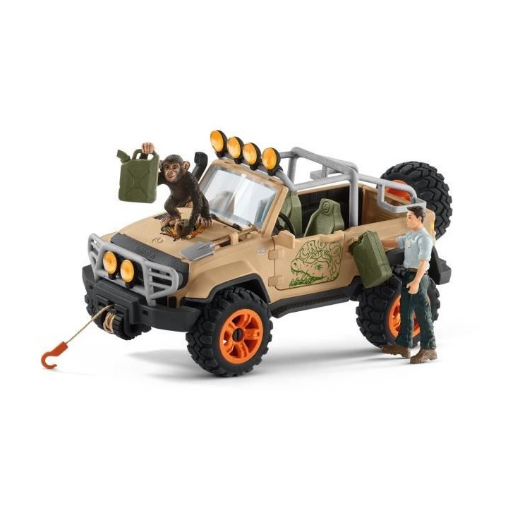 Schleich - Véhicule tout-terrain avec treuil - 42410
