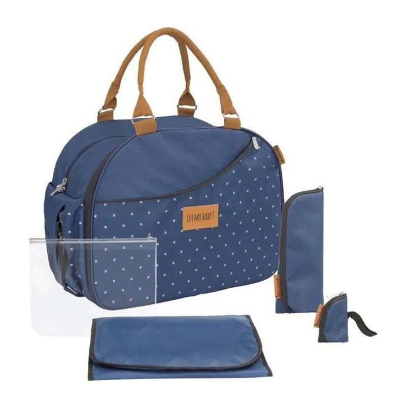 BADABULLE Sac a langer Weekend - Bleu