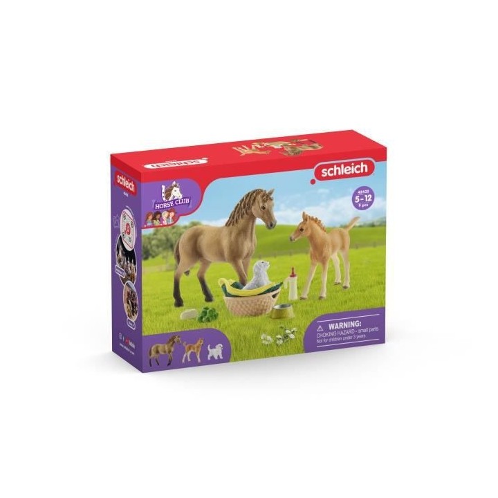 Schleich - Les soins pour bébé animaux d'Horse Club Sarah - 42432