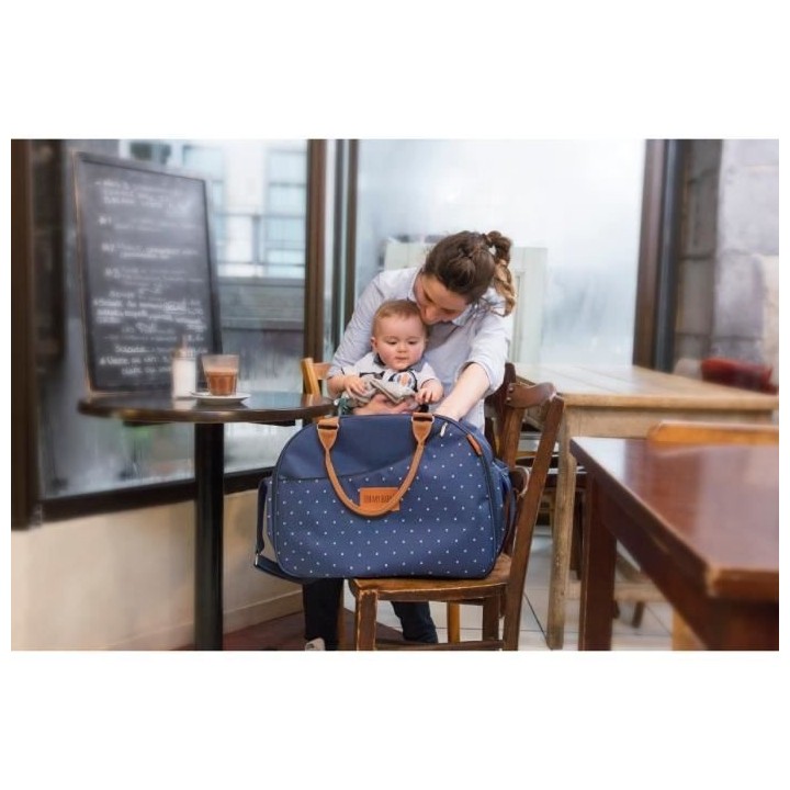 BADABULLE Sac a langer Weekend - Bleu