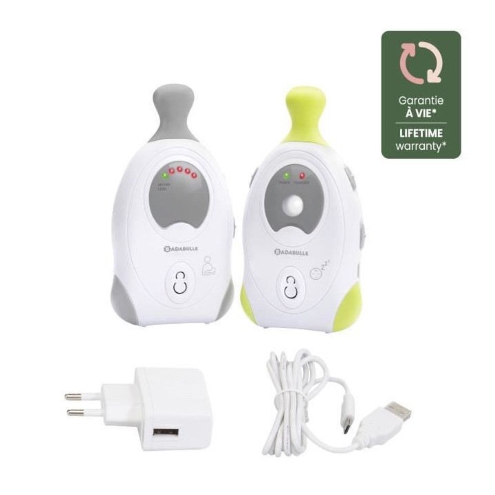 BADABULLE Baby Online 300m+ Babyphone Audio avec Veilleuse