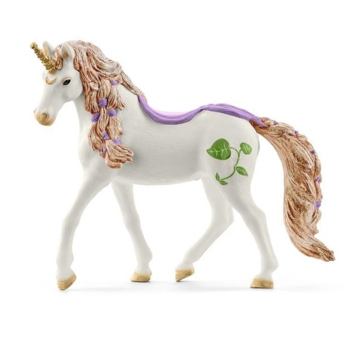 Schleich - Maison-fleur pailletée avec licornes, lac et écurie - 424