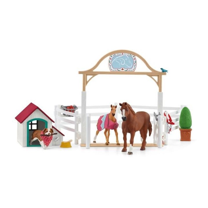Schleich - Horse Club chevaux invités d'Hannah avec chienne Ruby - 42