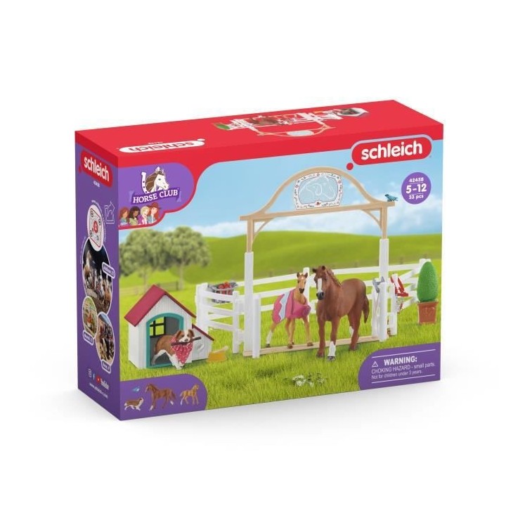 Schleich - Horse Club chevaux invités d'Hannah avec chienne Ruby - 42